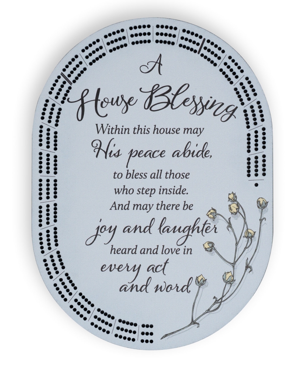 719328 8 x 11 in. A House Blessing Cribbage Gaming Board