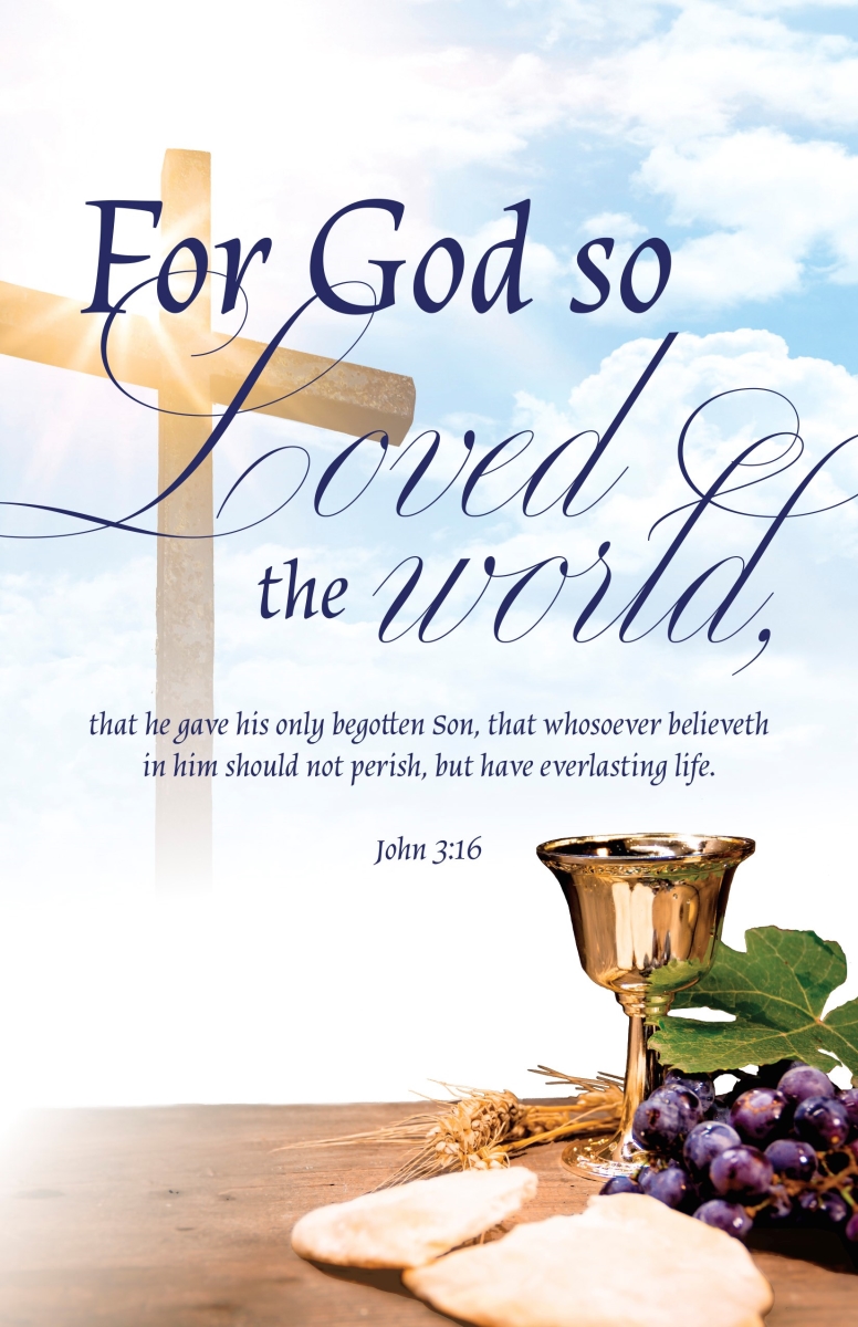 463841 Bulletin for God So Loved The World Trade Paper - Pack of 100