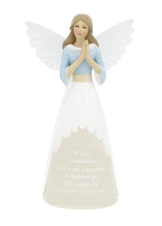 Pavilion 702061 9 in. Wings Of Comfort Angel Treasure - When Someone You Love Becomes a Memory Figurine