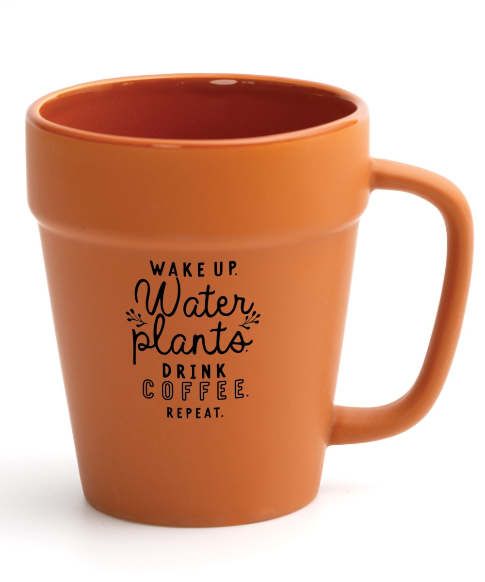 719261 14 oz Designer Planter Mug - Wake Up Water Plants