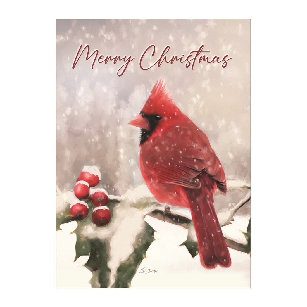 689992 Christmas Snowfall Cardinal Boxed Card - Pack of 20