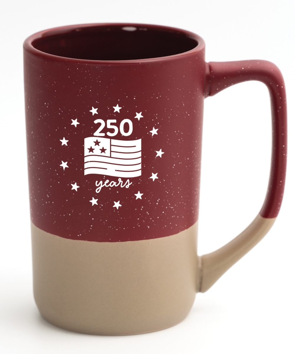 Picture of Dexsa 719277 16 oz Designer Pebble 250 Years of Ceramic Coffee Mug
