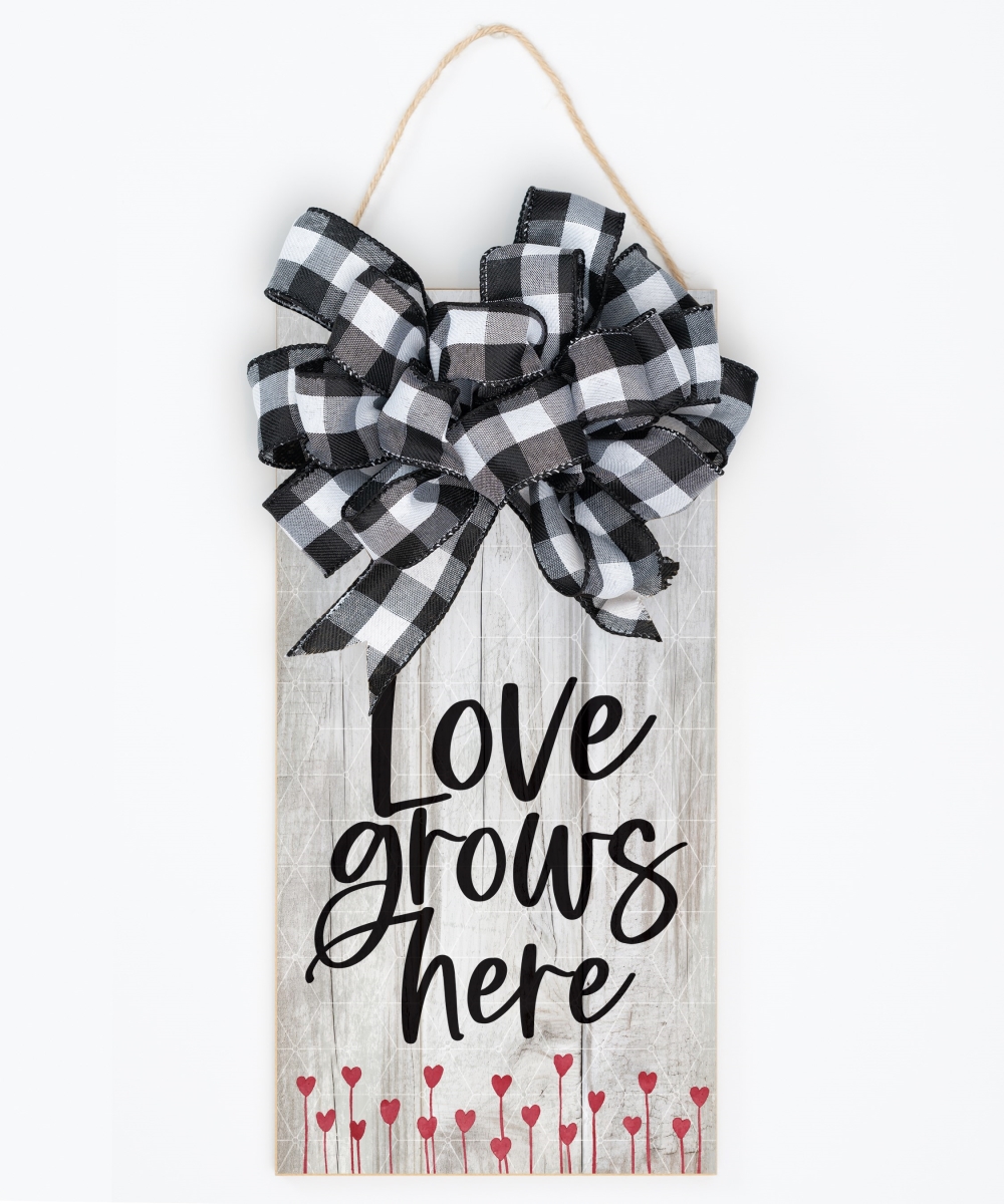 719312 6.75 x 13.62 in. Decorative Wall Plaque - Hangable Blessings Love Grows Here