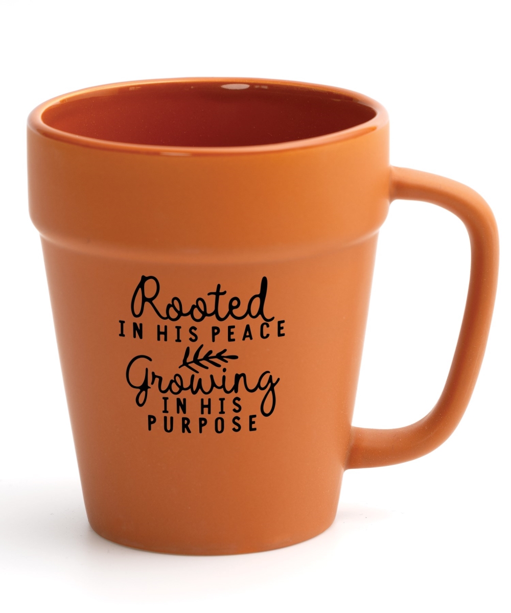 719258 14 oz Rooted in His Peace Designer Planter Mug