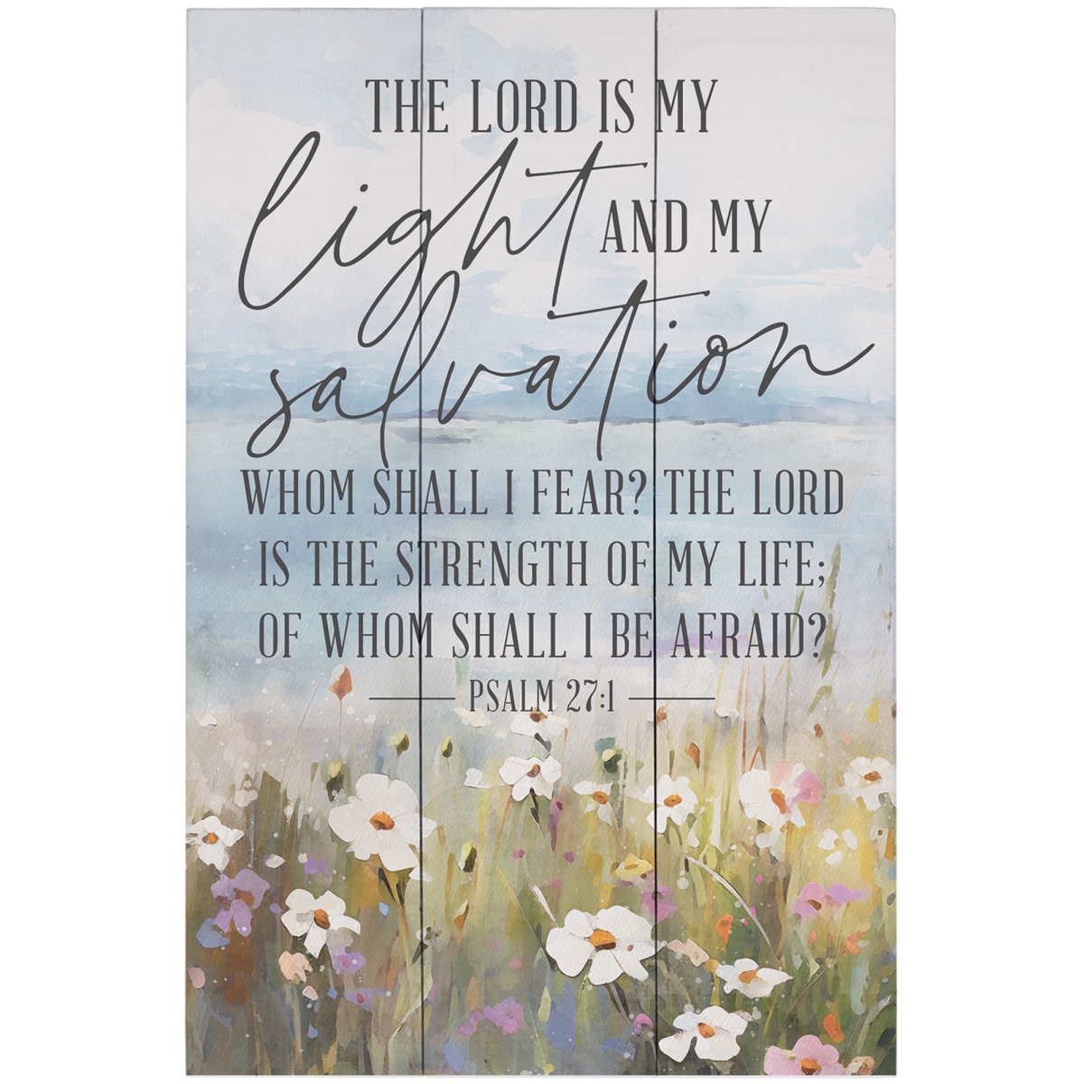 718705 10.5 x 16 in. Light Salvation Flowers Rustic Pallet Wall Art