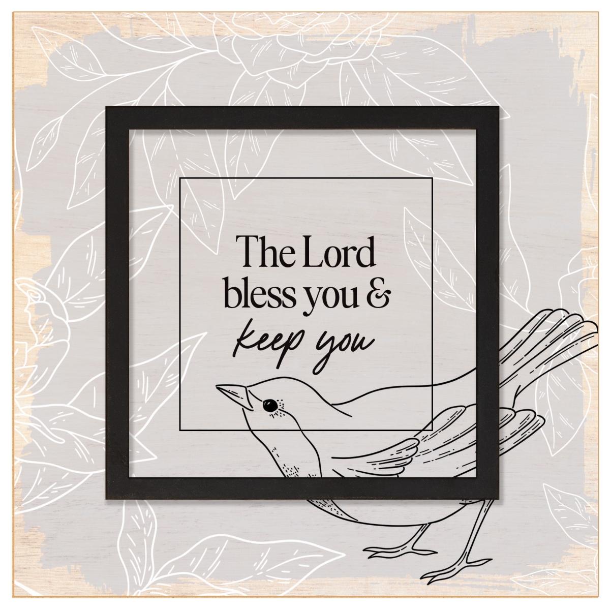 719245 6 x 6 in. The Lord Bless You Layered Grace Plaque