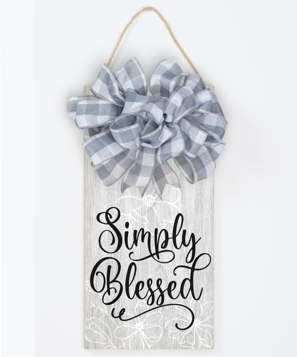 719305 6.75 x 13.625 in. Simply Blessed Hangable Blessings Wall Decor
