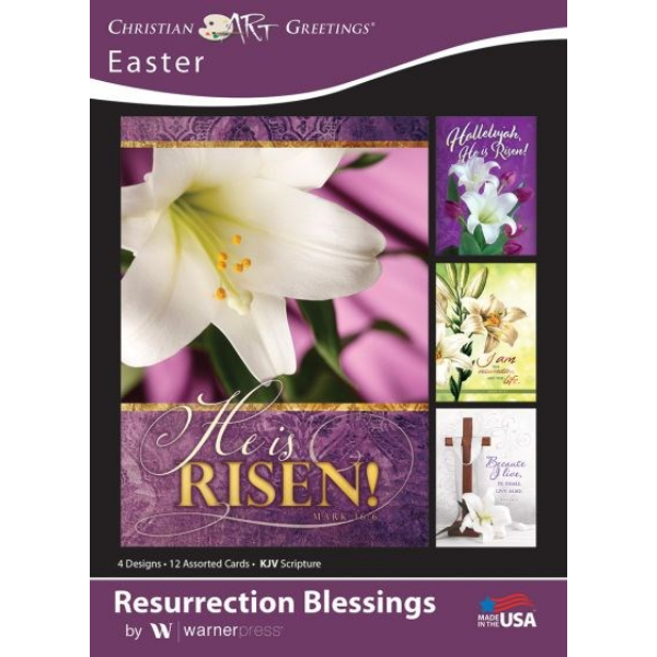 330126 Resurrection Blessings Assorted Trade Paper Boxed Card - Pack of 12