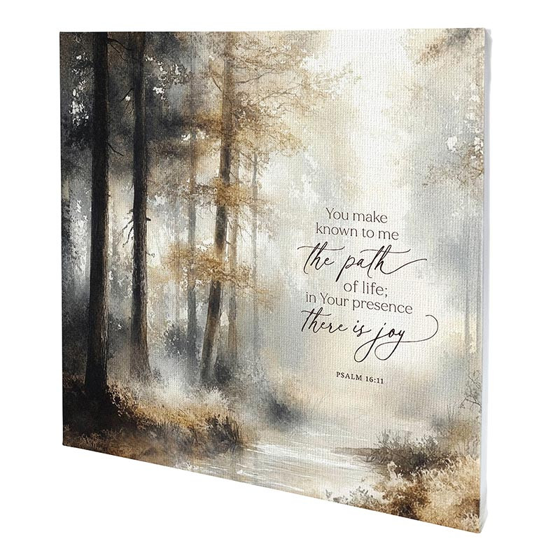 719368 11 in. Square You Make Known to Me Canvas Print