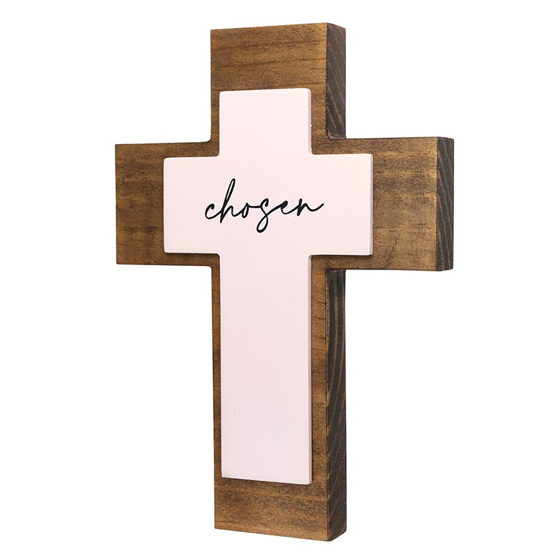 690488 6 in. Chosen Pop Out Wall Cross