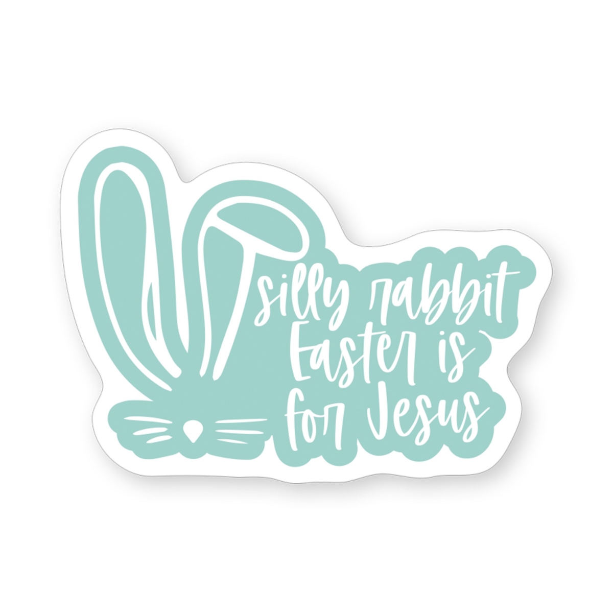 718602 2.5 x 3.5 in. Silly Rabbit Jesus Sticker
