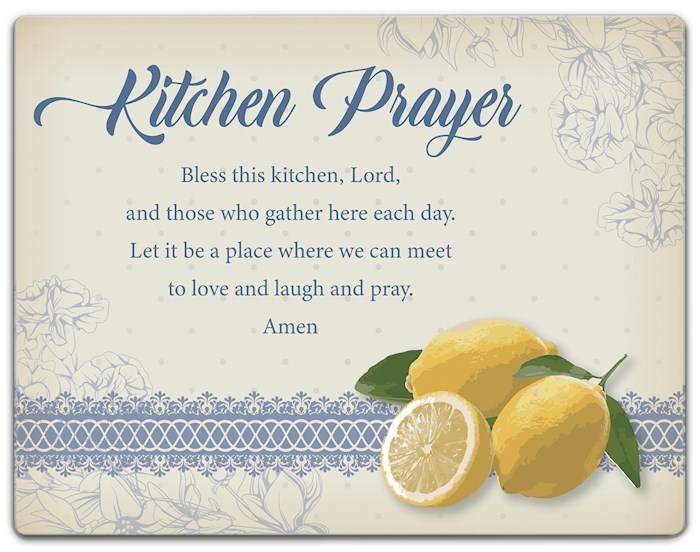 719141 11 x 8.5 in. Mini Cutting Board with Kitchen Prayer