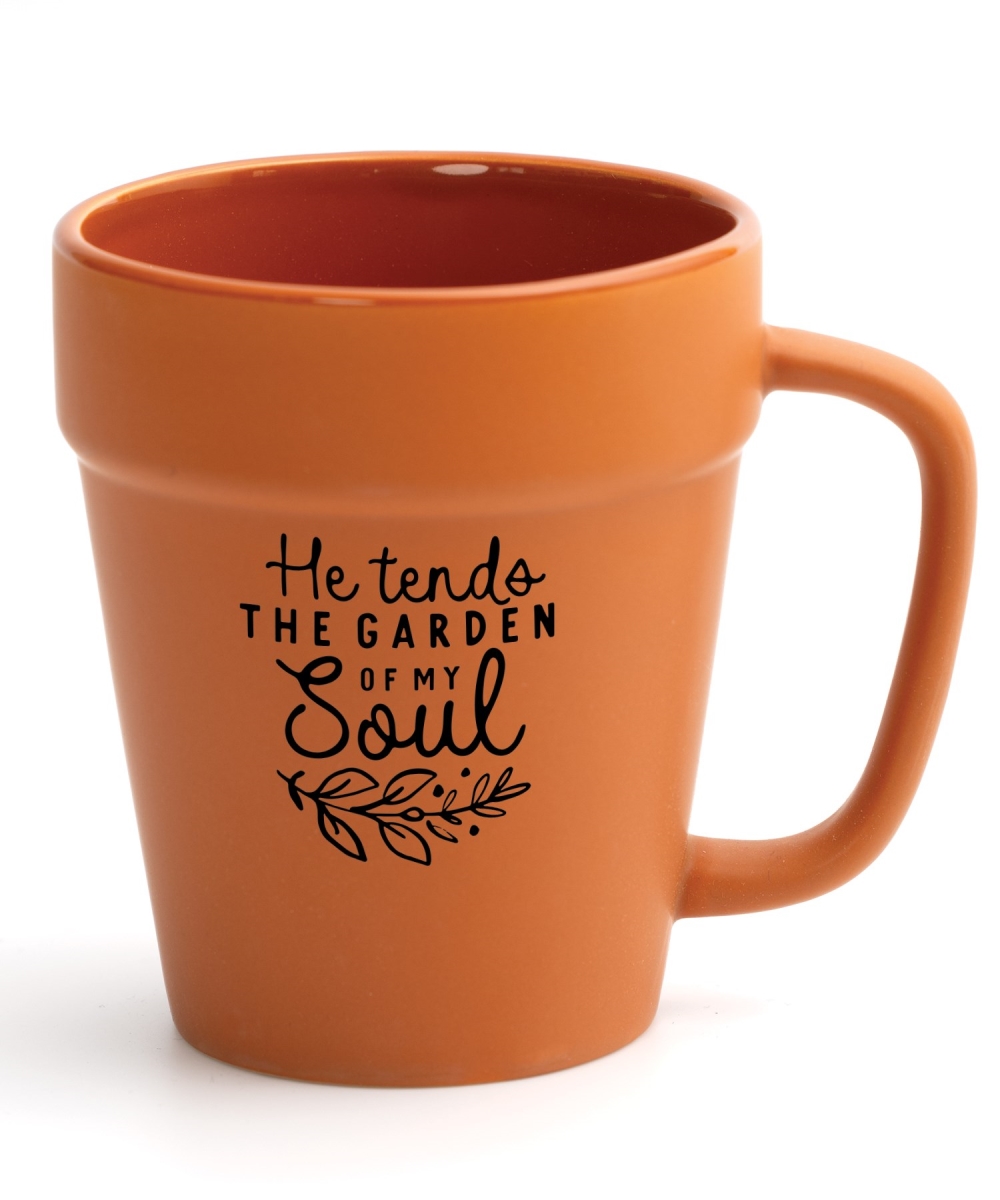 719253 14 oz He Tends the Garden Designer Planter Mug