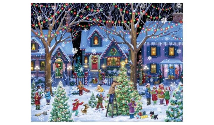 690907 11 x 14 in. Large Advent Calendar - Christmas Cheer