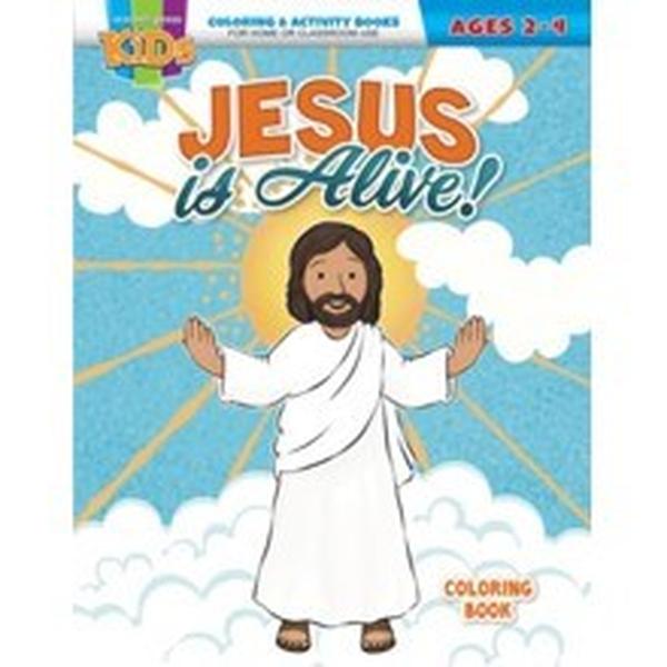 469492 Jesus is Alive Coloring Activity Book for Ages 2-4 Years