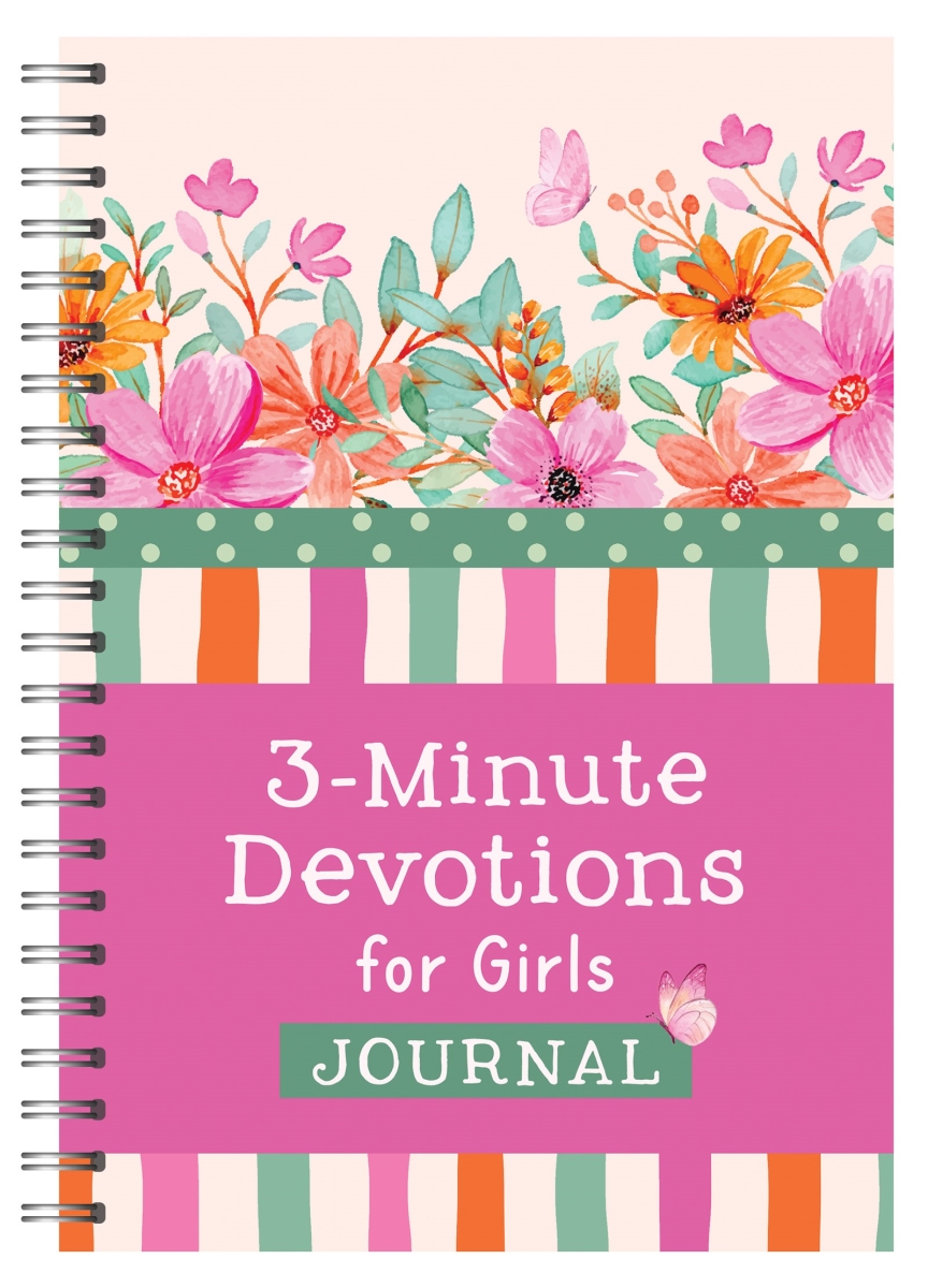 Barbour Publishing 690178 3-Minute Devotions for Girls Journal Book