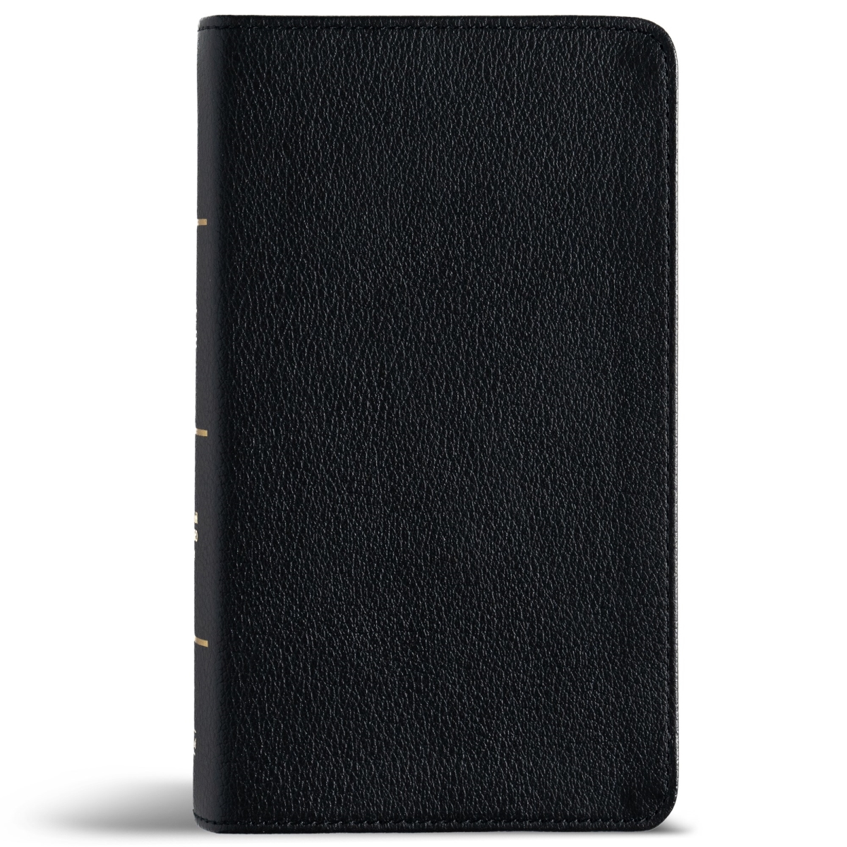 710481 CSB Large Print Compact Reference Bible & Optimal Type, Digital Study Edition - Black Genuine Leather