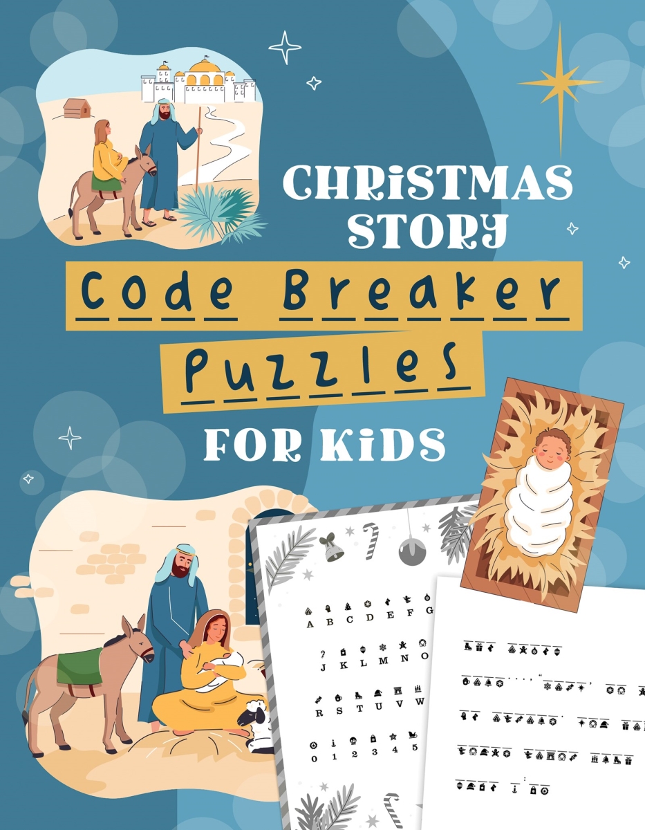 Barbour Publishing 705956 Christmas Story Code Breaker Puzzles for Kids Book