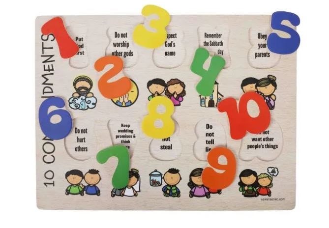 799247 Ten Commandments Puzzle for Age 2 Plus Years