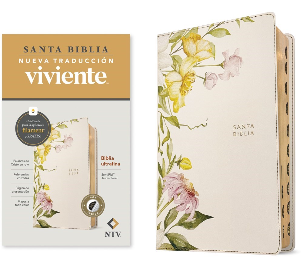 703382 NTV Thinline Bible with Filament-Enabled, Flora