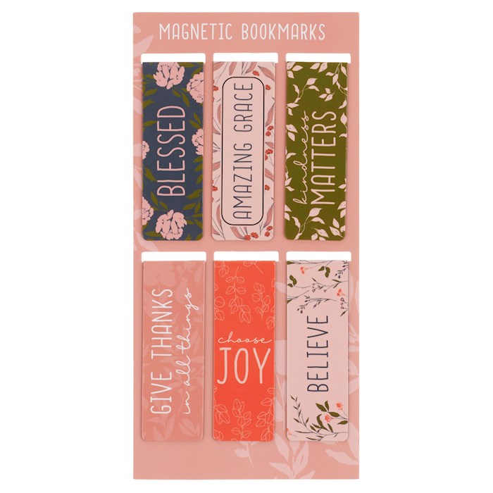 808524 Magnetic Bookmark Set with Blessed Joy Believe