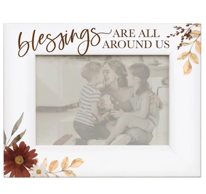 817242 7.25 x 9.25 in. Blessings Are Around Us Fall Picture Frame