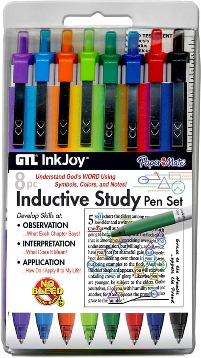 G T Luscombe 818921 InkJoy Inductive Study Pen Set - Pack of 8