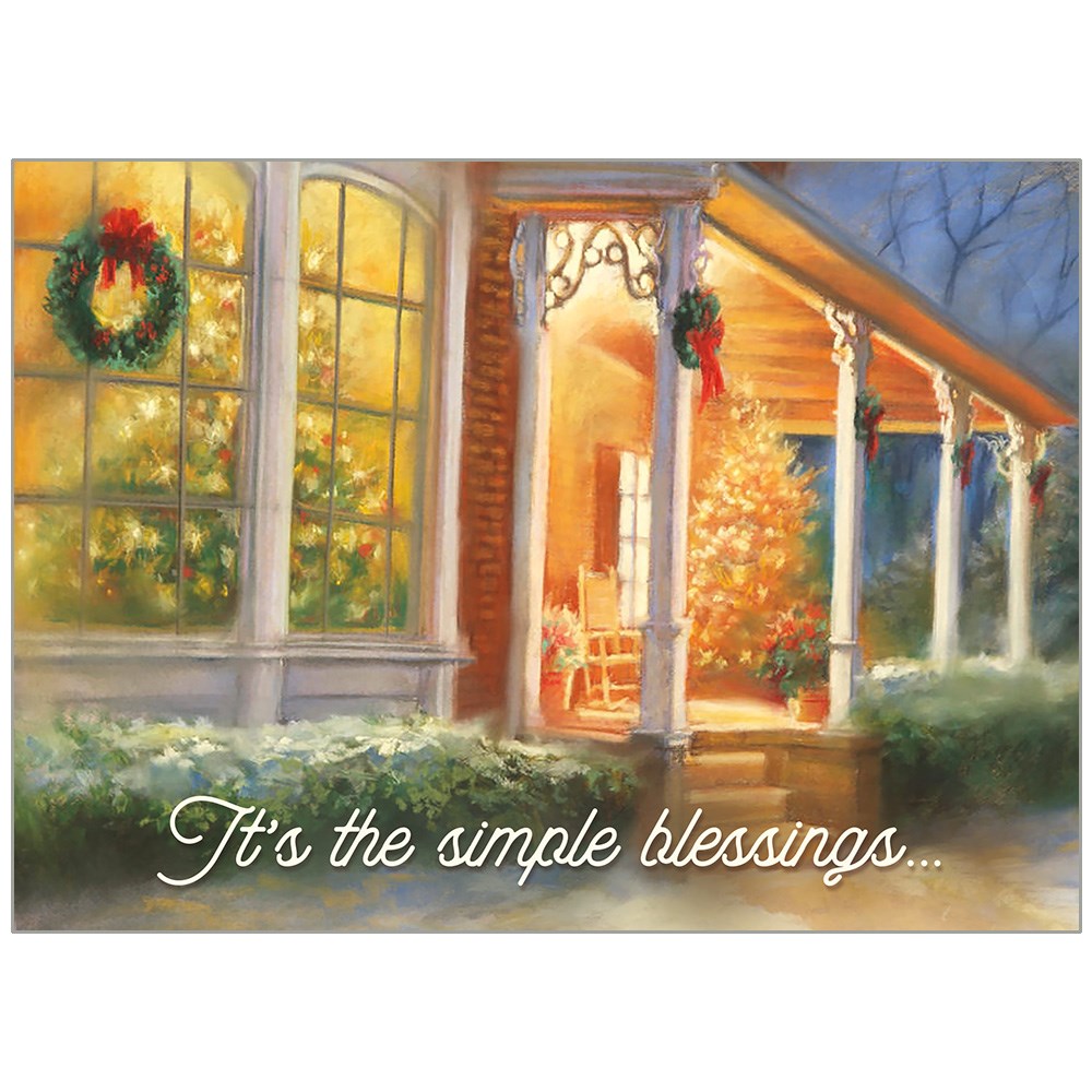 480467 Christmas Tree In Window John 1-16 NLT Boxed Card - Pack of 20