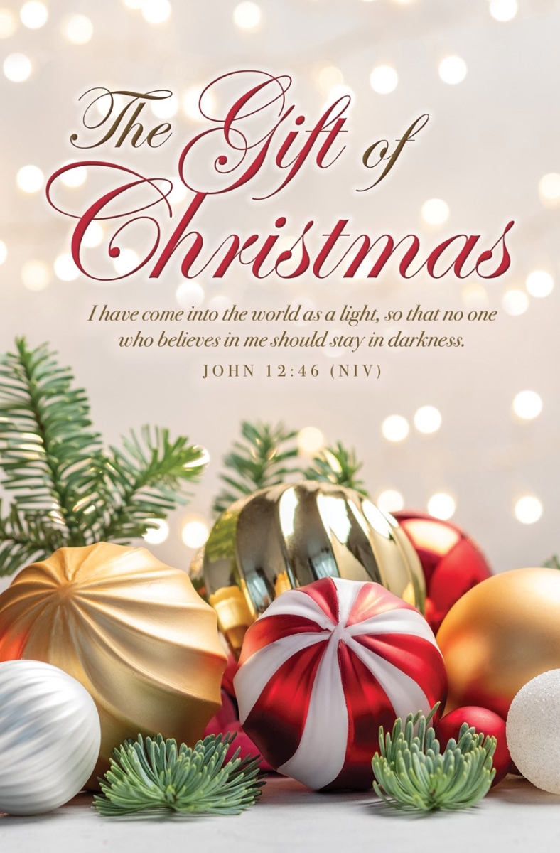 808728 The Gift of John 12-46 NIV Christmas Bulletin - Pack of 100