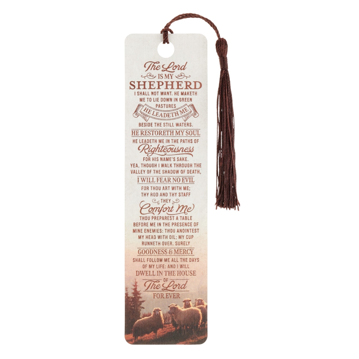 808616 The Lord Is My Shepherd Ps. 23-1-3 Tassel Bookmark