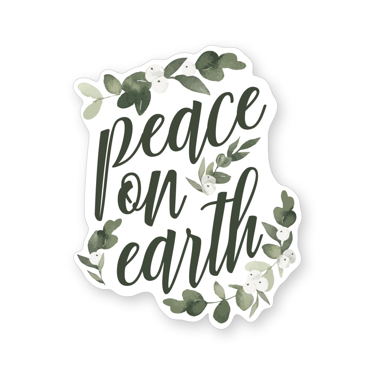 817749 Peace on Earth Sticker - 2.5 x 3.25 in.