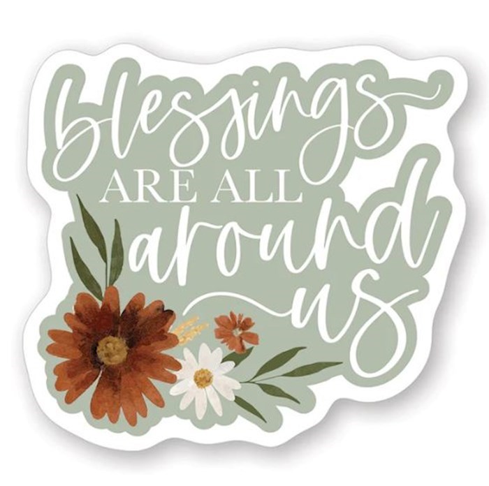 81726X Blessings Are All Around Us Fall Sticker - 2.5 x 3.25 in.