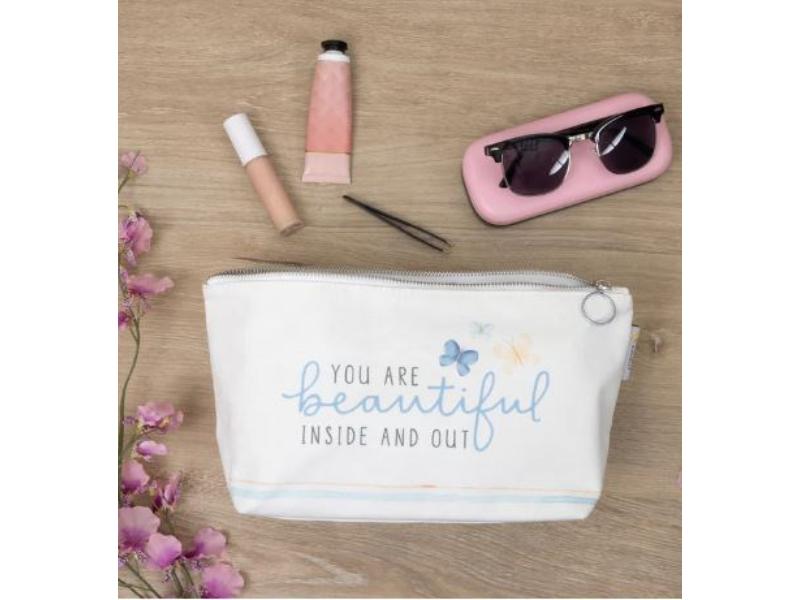 Pavilion 470921 13 x 4.25 x 6.5 in. Mom You Are Beautiful Inside & Out Zippered Wristlet Pouch