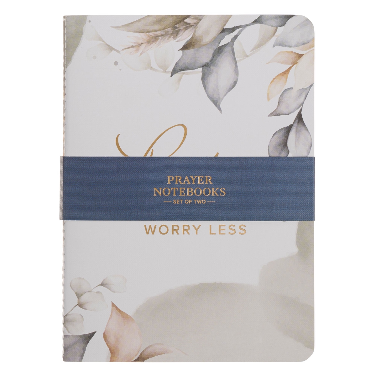 808589 Pray More Worry Less Prayer Notebook Set - 2 Piece