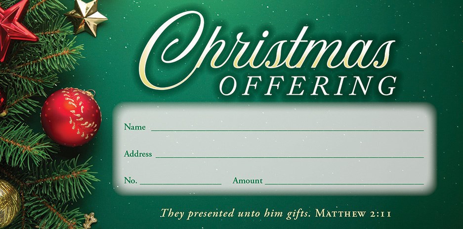 808801 Christmas Offering KJV Offering Envelope - Pack of 100