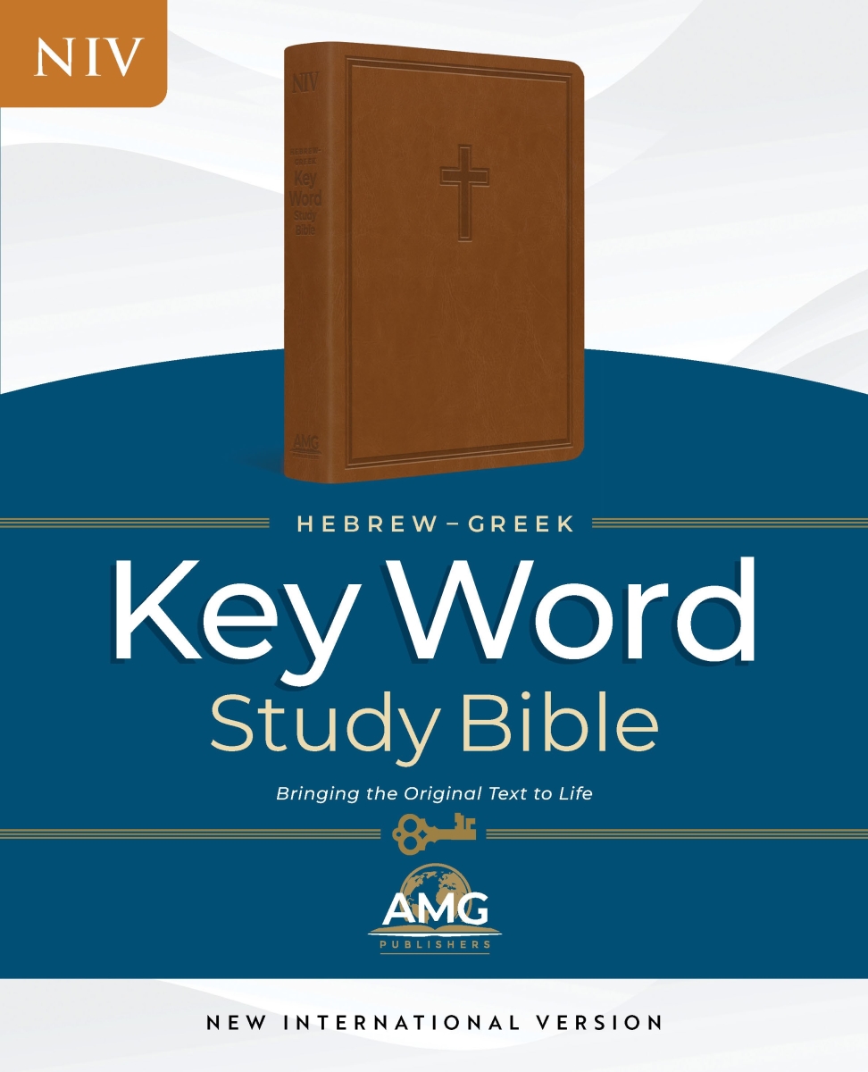 694619 NIV the Hebrew-Greek Key Word Study Bible - Brown Endurabound Premium Synthetic Leather Indexed