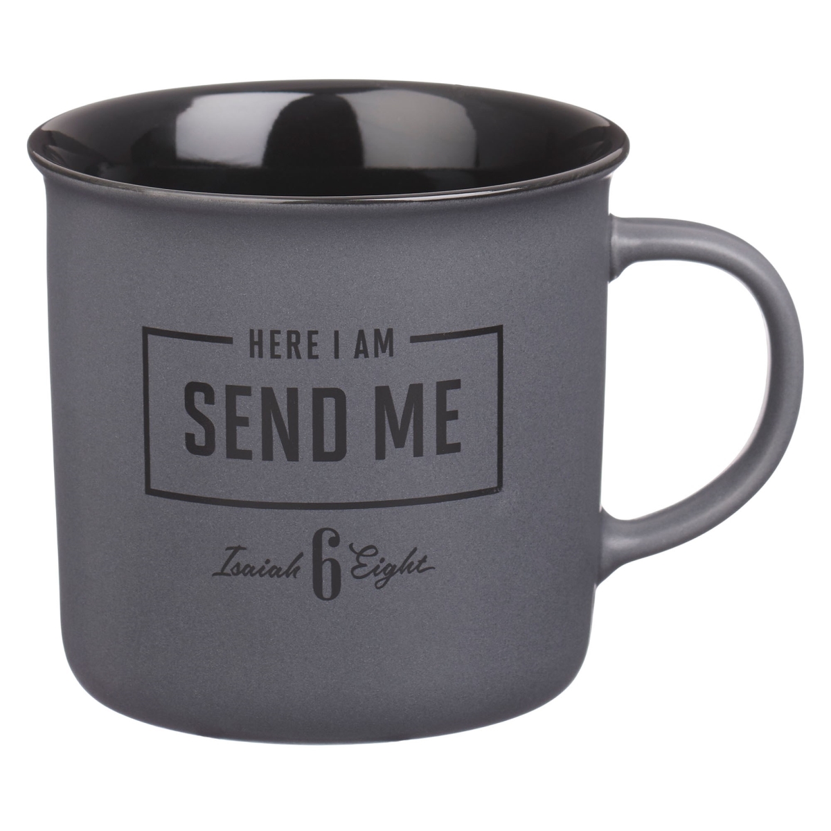 808537 Send Me Isaiah 6-8 Gray Ceramic Mug