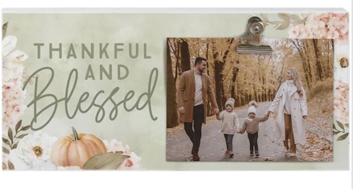 817240 Thankful & Blessed Fall Hydrangeas Picture Clip - 12 x 5.5 in.