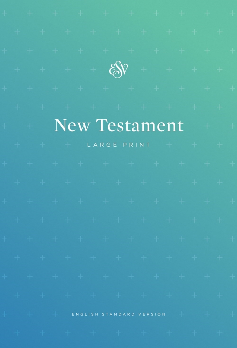 732262 ESV Outreach Testament Large Print Bible Blue Softcover