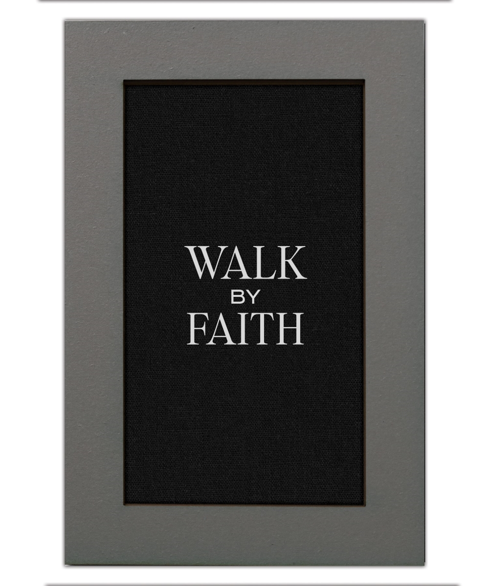 798369 6 x 9 in. Modern Grace Plaque - Walk by Faith