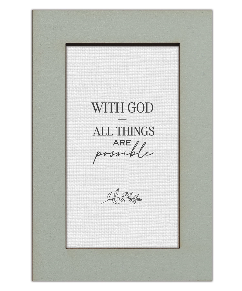 798383 4 x 6 in. Modern Grace Plaque with God All Things