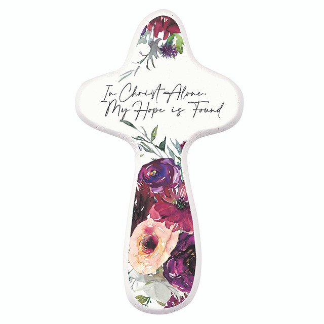 81398X 4 in. In Christ Alone, My Hope is Found Handheld Cross