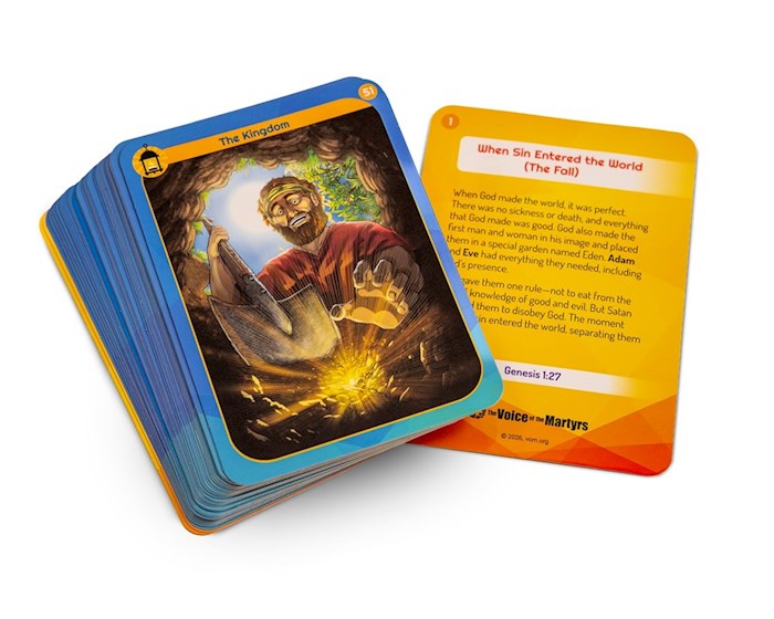 Voice of the Martyrs 797263 Learn, Grow & Go Bible Story Cards with Bonus Share Pack