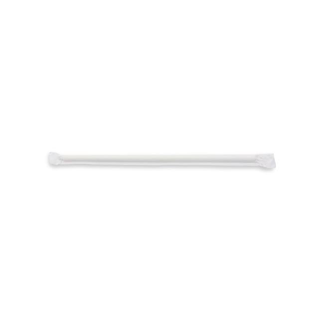 Picture of Asean ES-PS6W-W 7.75 in. Individually Wrapped Straw Paper&#44; White - Jumbo