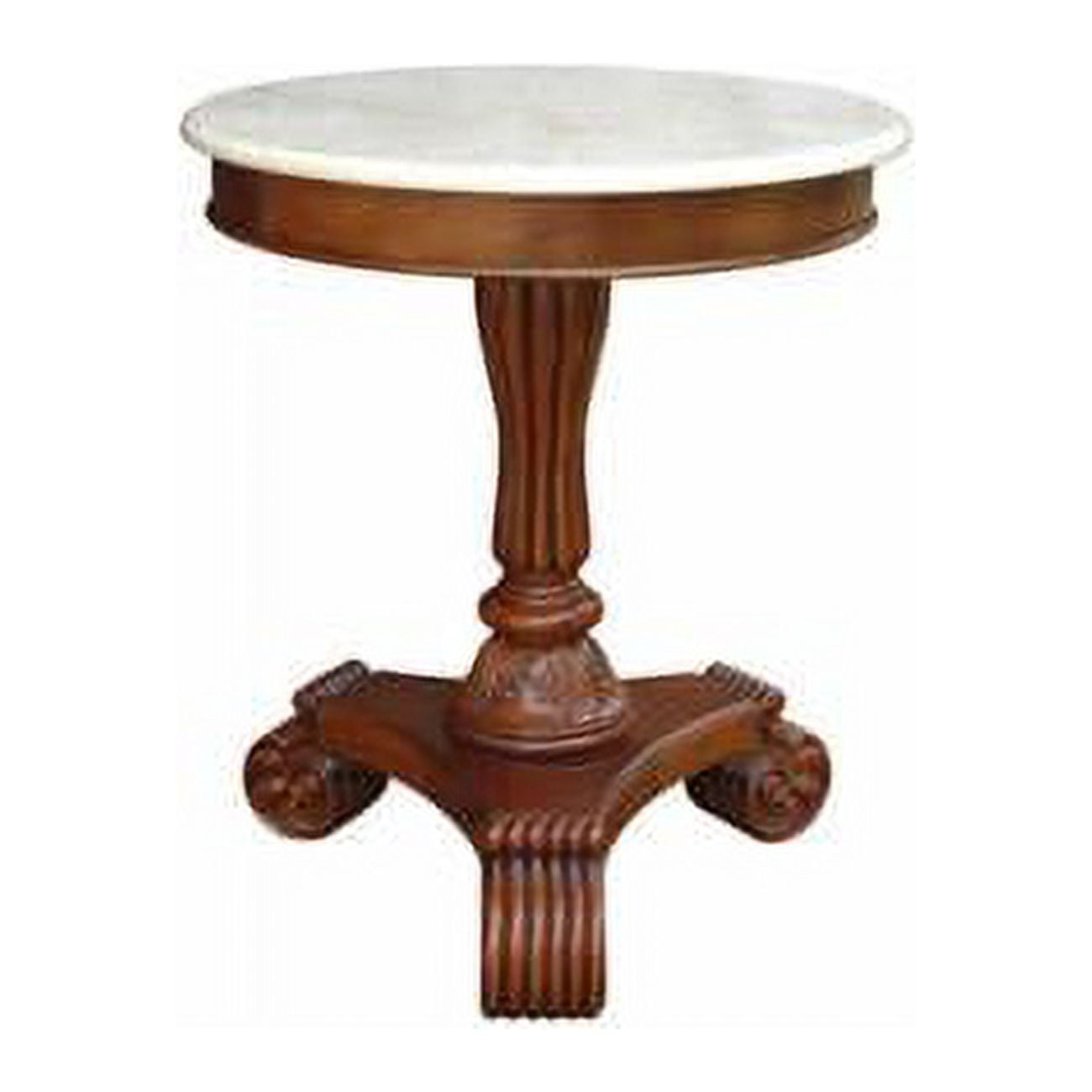Picture of Anderson Teak ST-139M Bella Side Table with Marble Top
