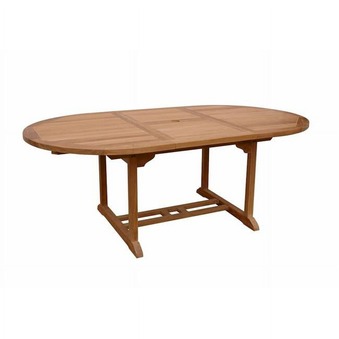 71 in. Bahama Oval Extension Table Extra Thick Wood