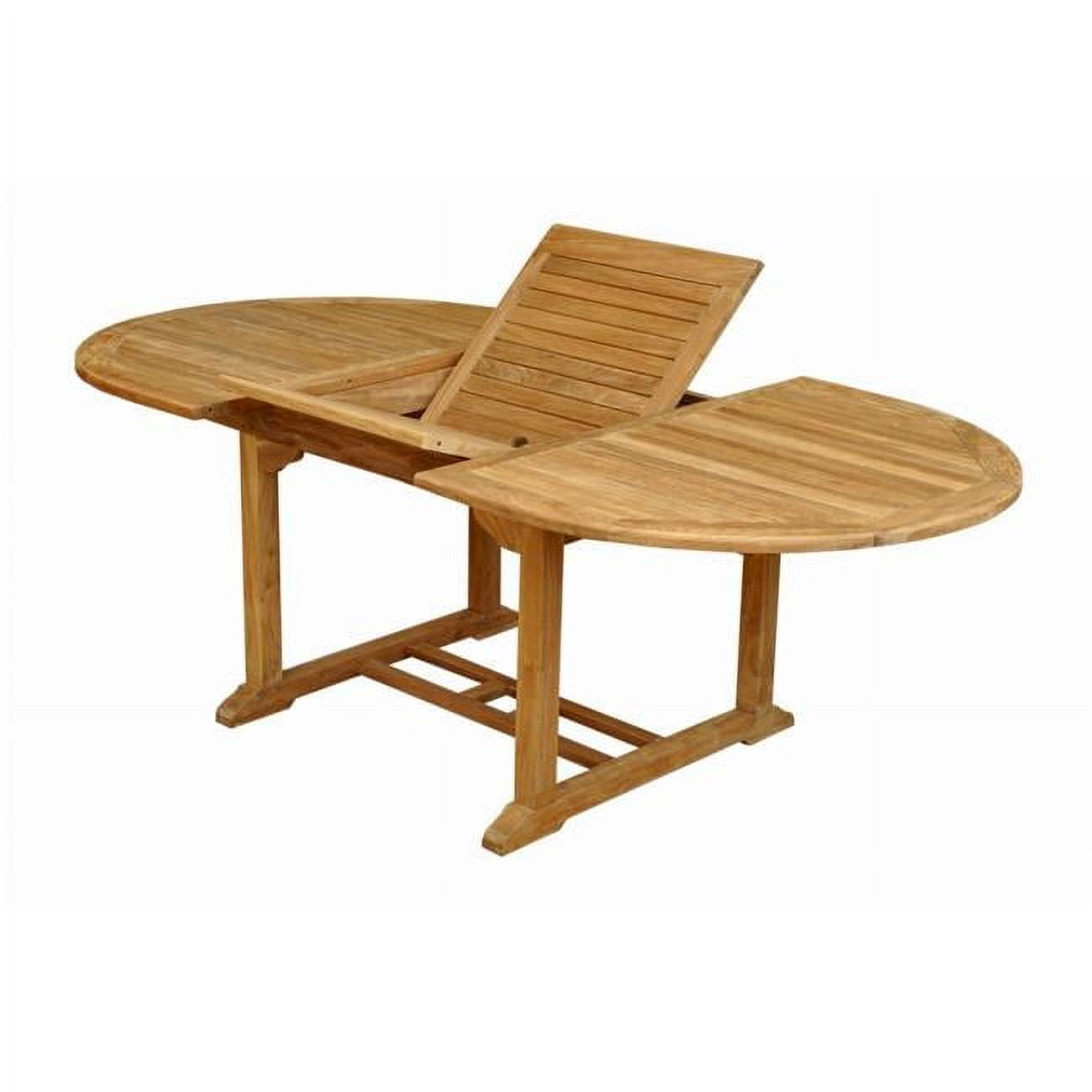 87 in. Bahama Oval Extension Table Extra Thick Wood