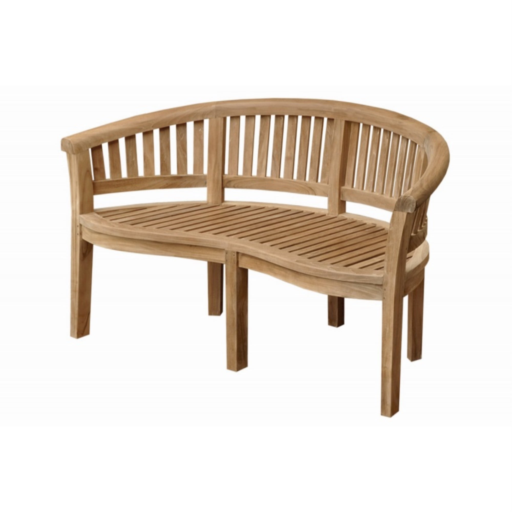 Picture of Anderson Teak BH-005CT Curve 3 Seater Bench Extra Thick Wood