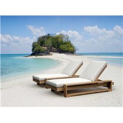 Capistrano Sun Lounger, Teak