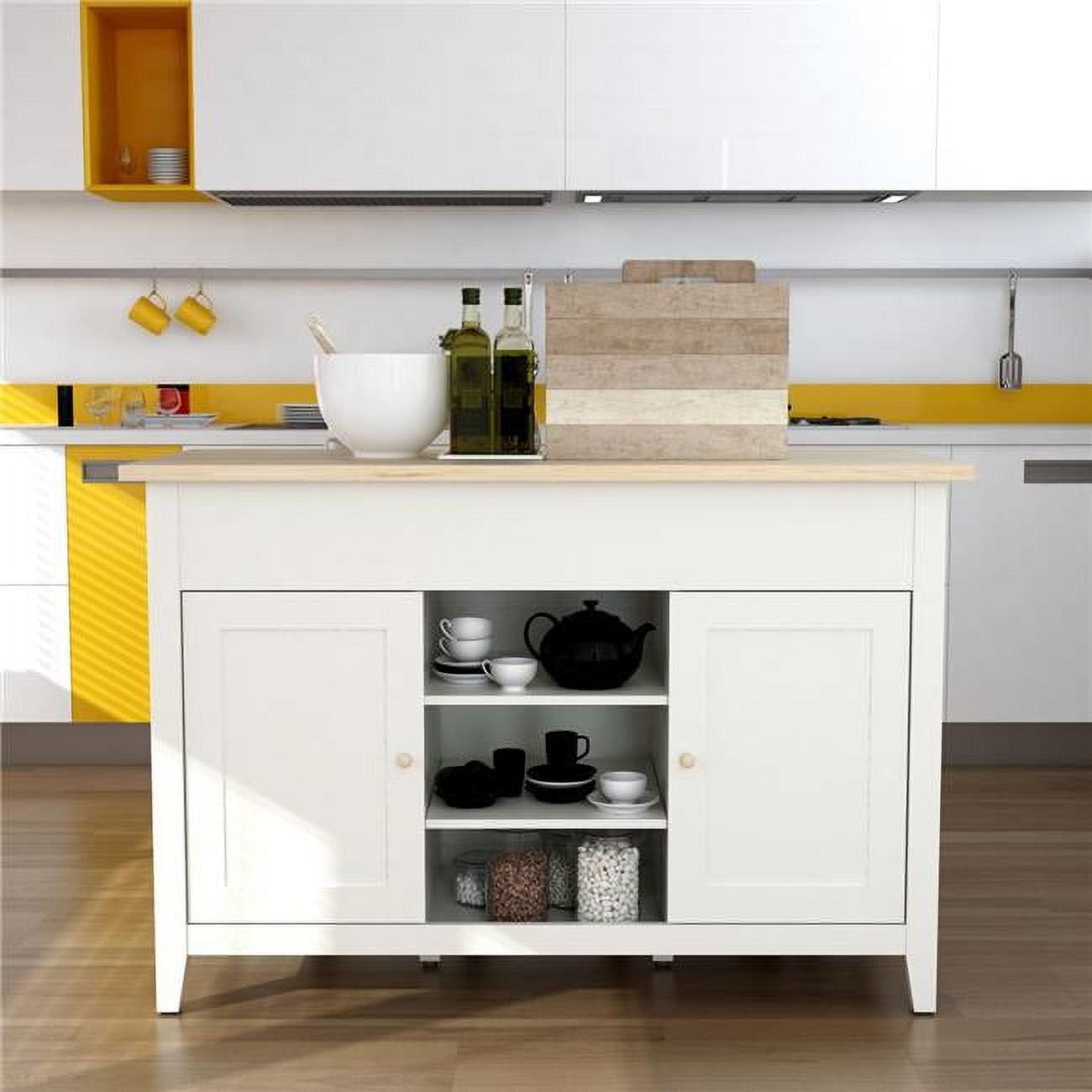 KC-053 Delphi 52.7' Kitchen Island Cabinet